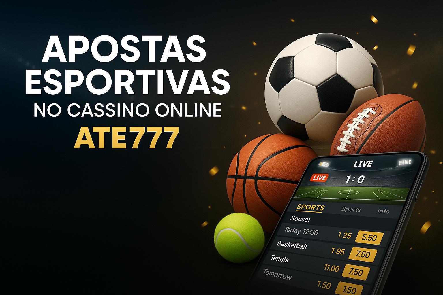 Aposte em apostas esportivas no cassino online ATE777